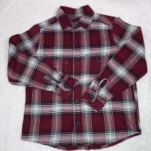 5/$20 The children’s place maroon plaid flannel button down medium 7/8